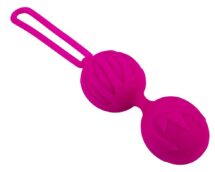 Вагинальные шарики со смещенным центром тяжести Adrien Lastic Geisha Lastic Balls BIG Magenta (L), 4см