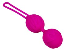 Вагинальные шарики со смещенным центром тяжести Adrien Lastic Geisha Lastic Balls Mini Magenta (S), 3,4см