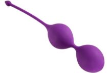 Вагинальные шарики со смещенным центром тяжести Alive U-Tone Balls Purple, 3,5см