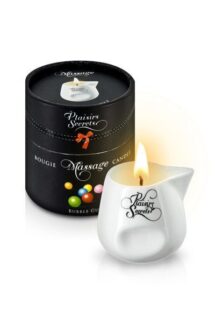 Массажная свеча Plaisirs Secrets Bubble Gum (80 мл) подарочная упаковка, керамический сосуд