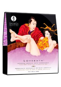Порошок-гельель для ванны Shunga LOVEBATH – Sensual Lotus, делает воду ароматным желе, 650гр