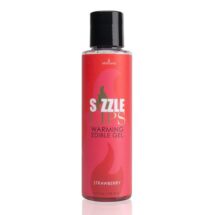 Согревающий массажный гель Sensuva – Sizzle Lips Strawberry (125 мл), без сахара, съедобный