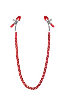 Зажимы для сосков с цепочкой Feral Feelings – Nipple clamps Classic, красный